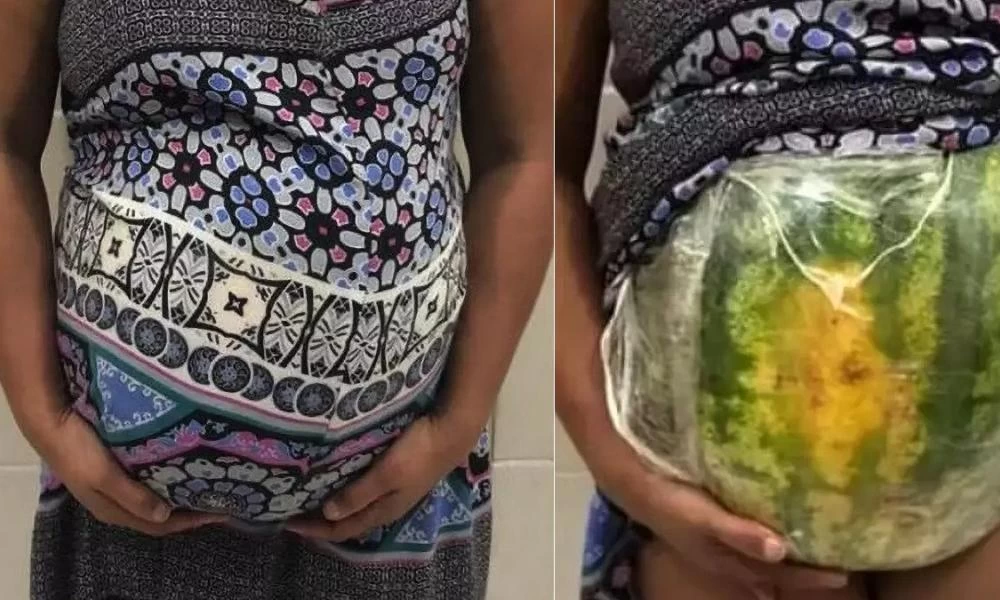 Τελικά δεν ήταν καλή ηδέα να παριστάνει την έγκυο με ένα καρπούζι!